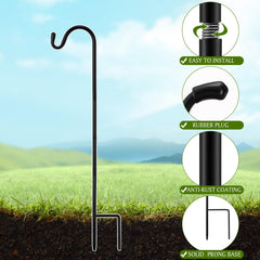 Yetene shepherds hooks in garden setting
