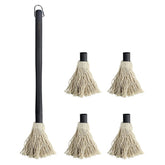 YFWOOD 18 Inch BBQ Basting Brush with Black Wooden Handle