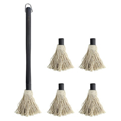 YFWOOD 18 Inch BBQ Basting Brush with Black Wooden Handle