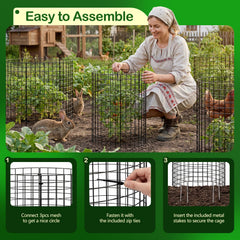 YHLYUZZ plant protector components including stakes and zip ties