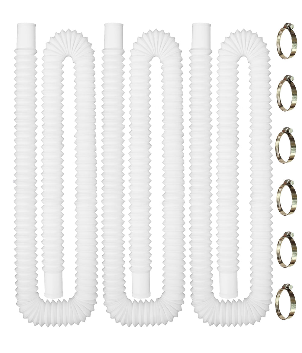 YHSXLG 1.5 inch pool hose, white colour, front view
