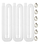 YHSXLG 1.5 inch pool hose, white colour, front view