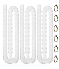 YHSXLG 1.5 inch pool hose, white colour, front view