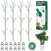 Yhtpouqe 12 Pack Plant Support Stakes 39.37 inch green color