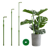 Yhtpouqe extendable plant stakes green 16.5-42.5 inch front view