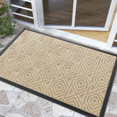 Yimobra Door Mat front view showing light beige colour and texture