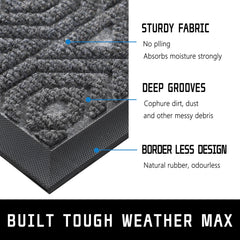 Yimobra Doormat in outdoor setting, capturing dirt