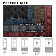 Yimobra Doormat texture close-up, made of polyester