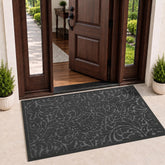 Yimobra Extra Large Front Door Mat, Grey, 47x32 inch front view