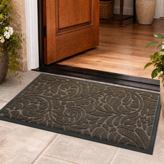 Yimobra Large Door Mat 36x24 inch front view, brown
