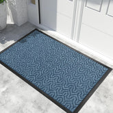 Yimobra Large Indoor Outdoor Mat front view Mix Blue
