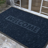 Yimobra Large Welcome Mat 60x36 inch blue front view