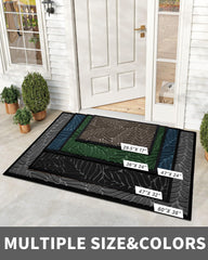Yimobra Leaf Pattern Door Mat showing raised leaf design