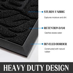 Yimobra Welcome Mat showcasing non-slip rubber backing