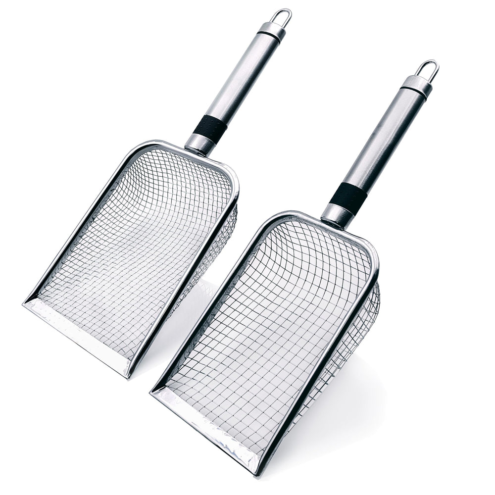 Yiqianhome Soil Sifter front view with stainless steel handle
