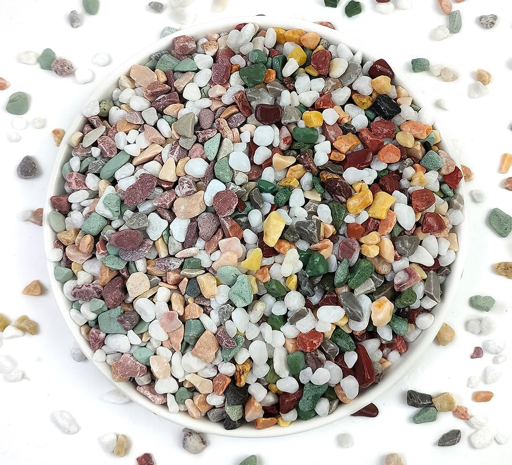 YISZM 2LB colorful gravel pebbles front view