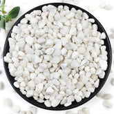 YISZM 5LB Succulent and Cactus Gravel Pebbles in white color