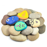 YISZM Large Rocks for Painting, 20 natural stones, 3-4 inches