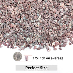 YISZM polished stones in dry state showcasing vibrant red colour