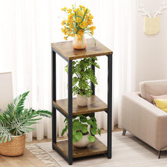 YIZAIJIA 3 Tier Plant Stand side view showcasing the three tiers