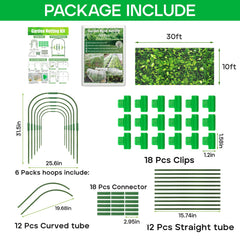 YNERHAI garden netting kit setup in a garden