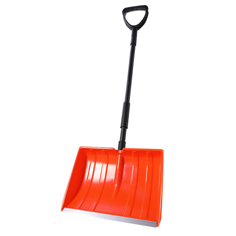 Yocada 55-inch snow shovel front view with ergonomic dual handles