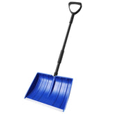 Yocada 55-inch snow shovel front view with wide 16-inch blade