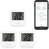 YoLink Indoor Temperature & Humidity Sensor front view, white