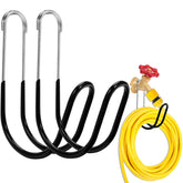 Yoniccal Garden Hose Holder black paint front view