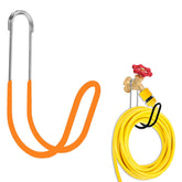 Yoniccal Garden Hose Holder red stainless steel front view