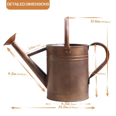 yourjoy Galvanized Metal Watering Can displayed as a planter with flowers