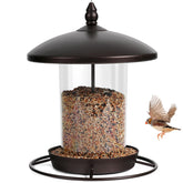 Youvip Metal Roof Bird Feeder bronze colour front view