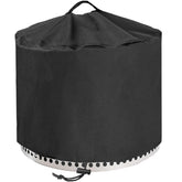 YOWDUTY Round Fire Pit Cover 28 inch front view