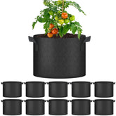 YSSOA 10 Gallon Grow Bag, Black, front view