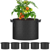 YSSOA 10 Gallon Grow Bag front view with plants inside