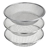 YUEBM Soil Sifter 3 Pack showing all three mesh sizes