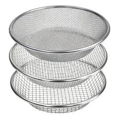YUEBM Soil Sifter 3 Pack showing all three mesh sizes
