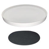 Yukfona Ceramic Plant Saucer Tray 10 Inch White front view