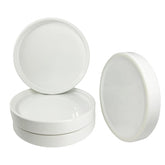 Yukfona ceramic plant saucer tray set of four, white, 4-inch