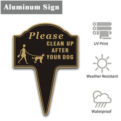 Yuntarda aluminum sign installed in grass