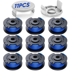 YWTESCH 11 Pack Weed Wacker String Replacement spools and caps