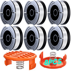 YWTESCH 8 Pack Weed Eater String for Black+Decker front view