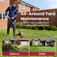 YWTESCH Weed Eater String in use on lawn