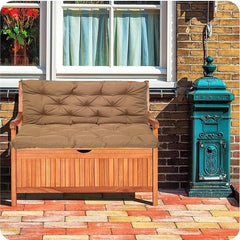 YXMKJOS cushion on outdoor swing in garden