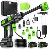 YYGGGGHH cordless pressure washer green model with foam cannon