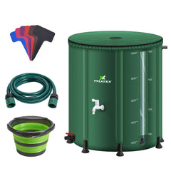 YYLXTEX 100 Gallon Collapsible Rainwater Collection Barrel front view