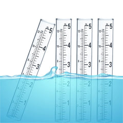YZDTECH glass rain gauge tube with standard inch increments