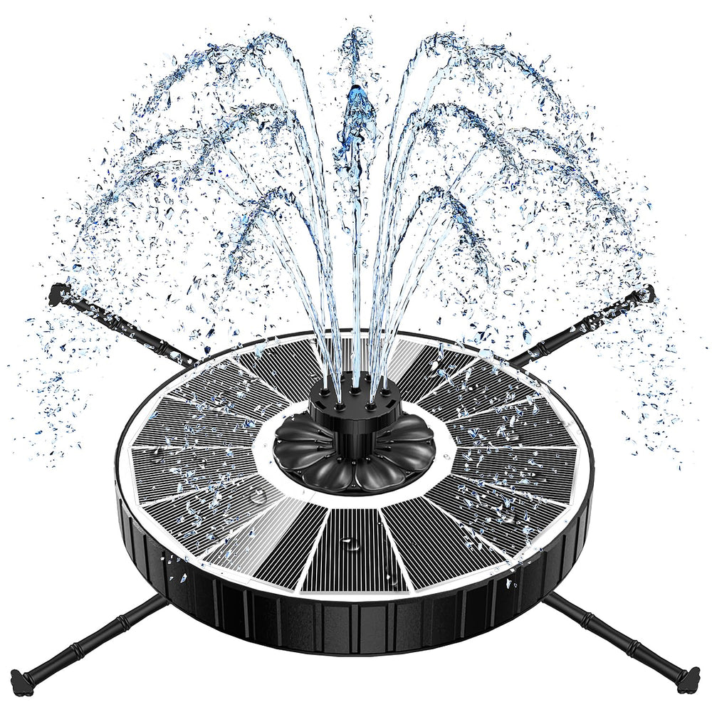 Yzert Solar Fountain top view with adjustable nozzles