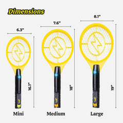 ZAP IT! Electric Fly Swatter Racket with built-in LED light