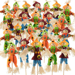 ZAUGONTW Halloween scarecrow decoration in vibrant colours, front view